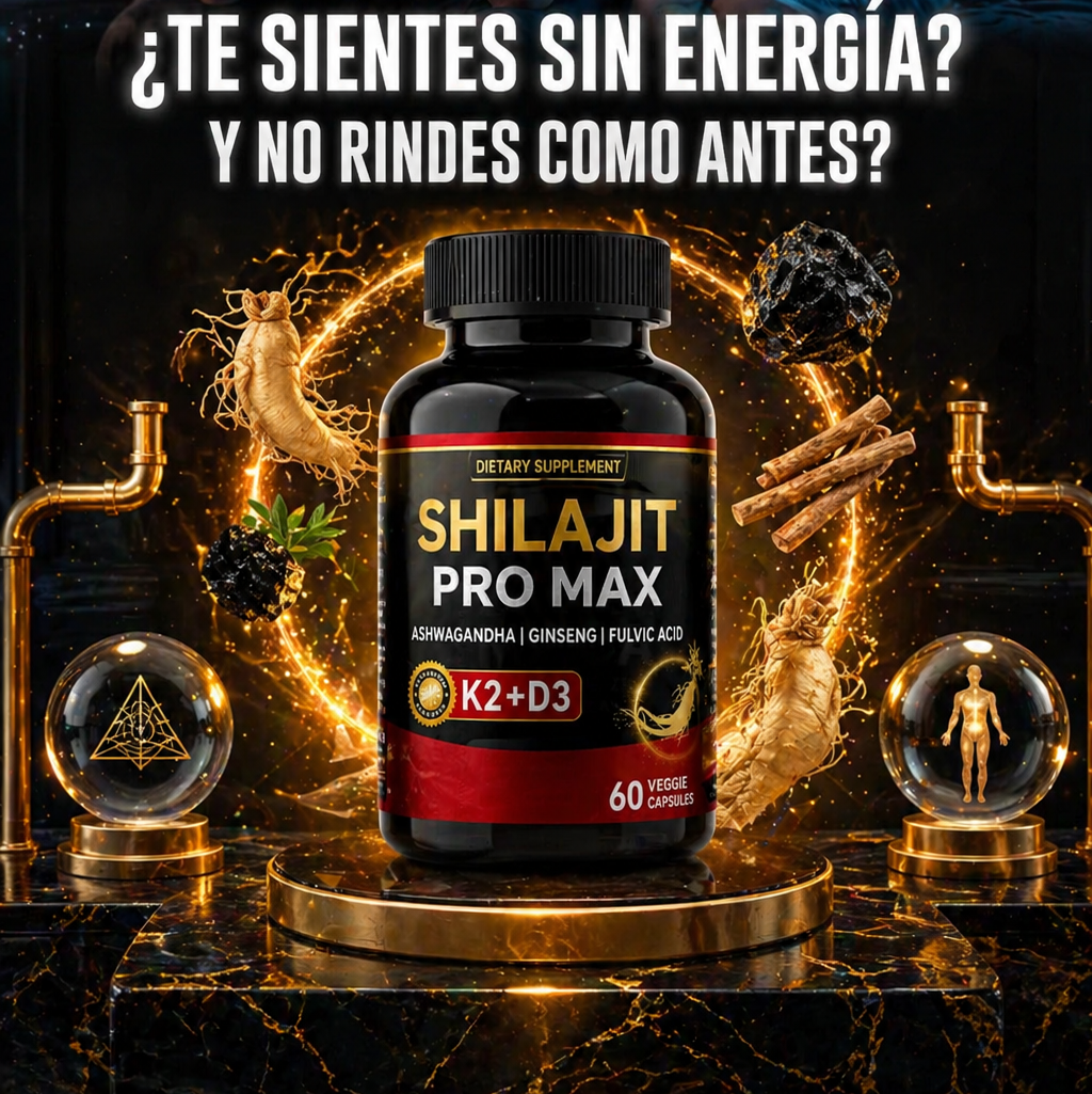 (SUPER 2X1) POTENCIADOR SHILAJIT PRO MAX – Potencia de Alta Pureza