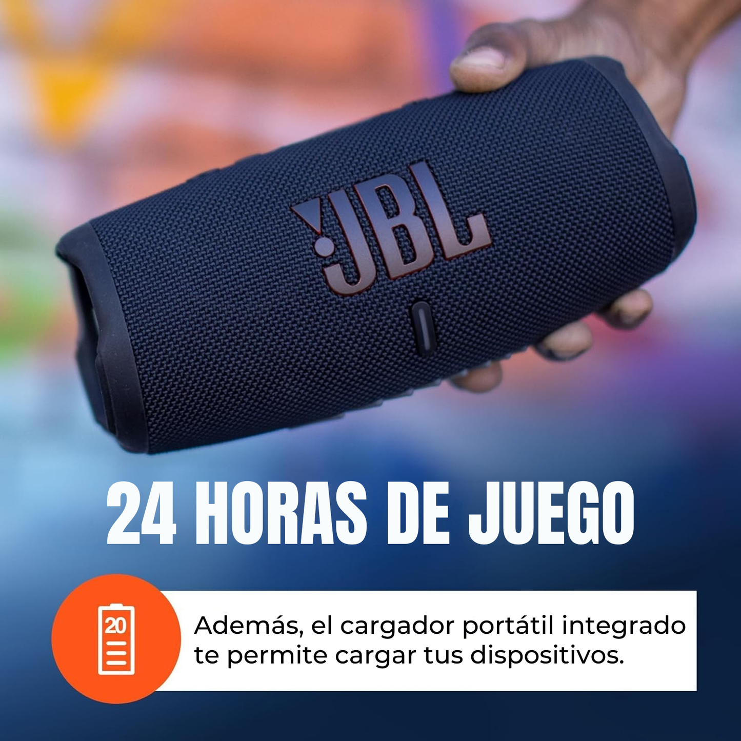 JBL Charge 5 – Parlante Bluetooth Portátil con Tecnología Alemana
