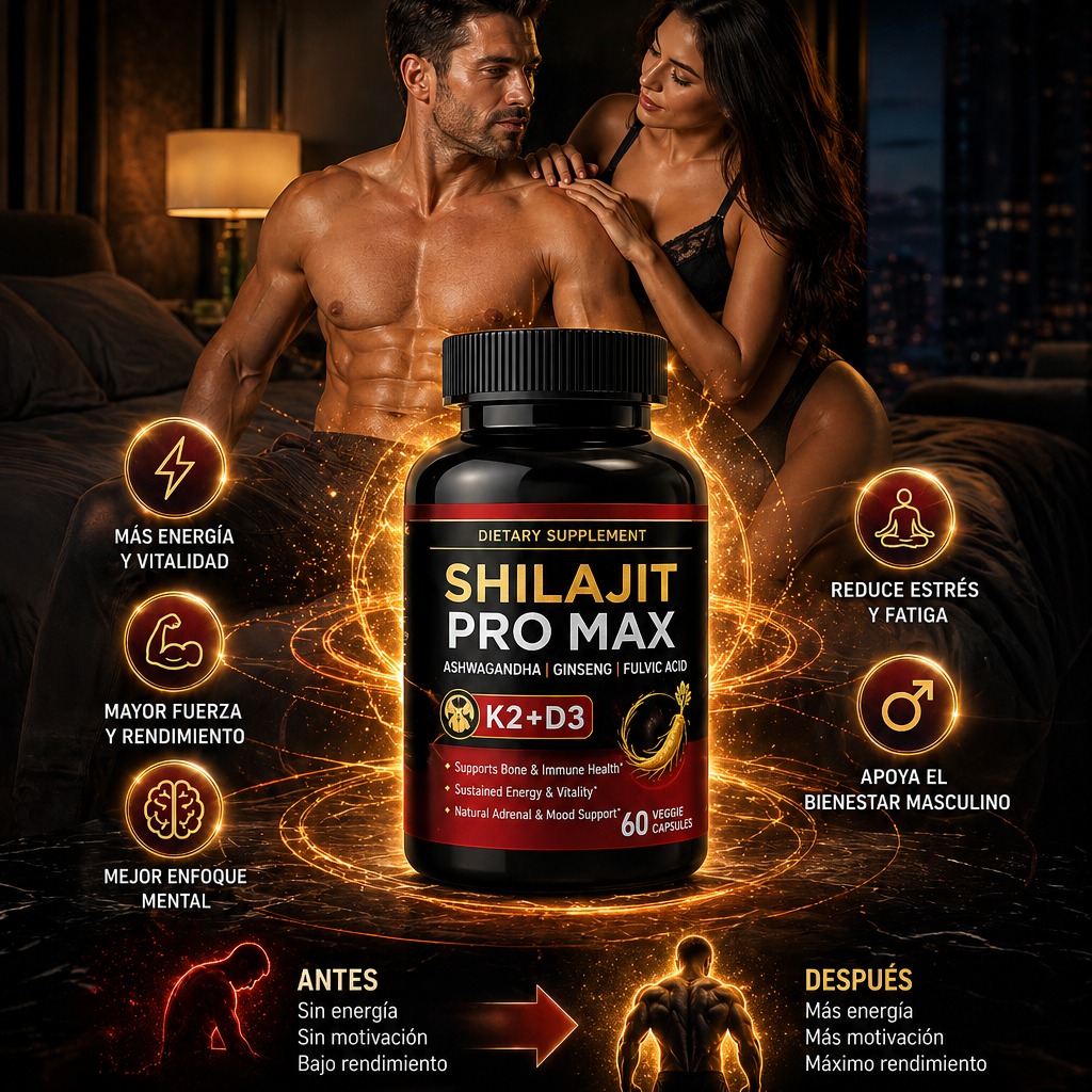 (SUPER 2X1) POTENCIADOR SHILAJIT PRO MAX – Potencia de Alta Pureza