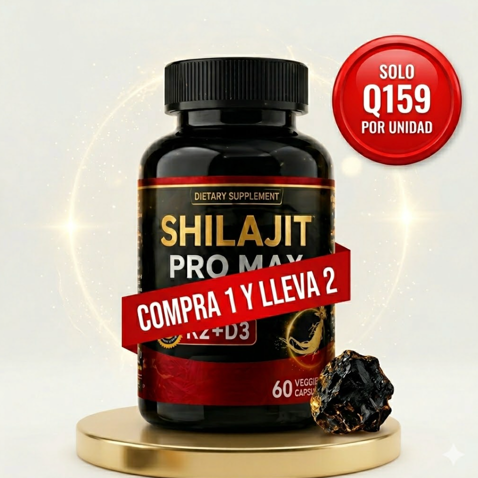 (SUPER 2X1) POTENCIADOR SHILAJIT PRO MAX – Potencia de Alta Pureza