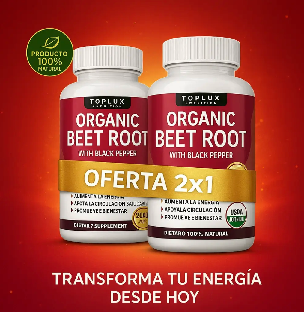 2x1 Organic Beet Root - Aumenta la energia natural