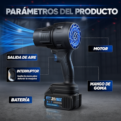 Soplador inalámbrico profesional -JetClean™ Incluye Dos Baterias